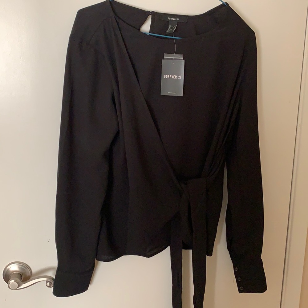 FOREVER 21 black tie wrap too small NWT